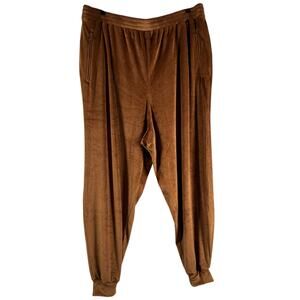 SKIMS Women's Brown High Rise Stretch Comfy Pull On Jogger Pant Plus Size 4X
